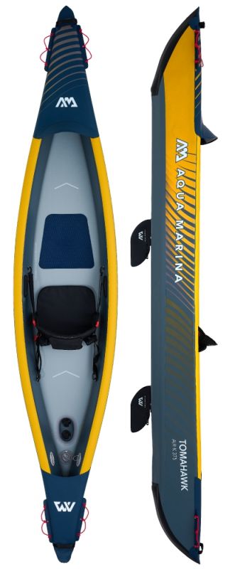 aqua marina tomahawk air k 375 1 person inflatable kayak