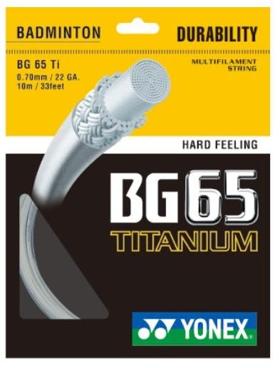 badminton string yonex bg 65 titanium 10m all