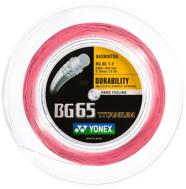 badminton string yonex bg 65 titanium 200m all