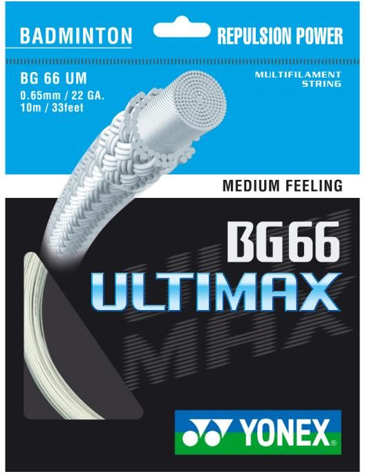 badminton string yonex bg 66 ultimax 10m all