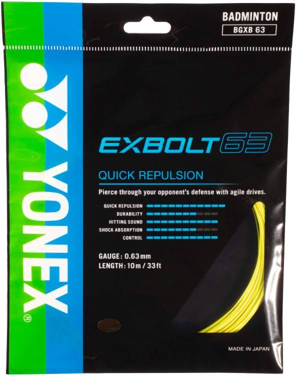 badminton string yonex exbolt 63 10m all