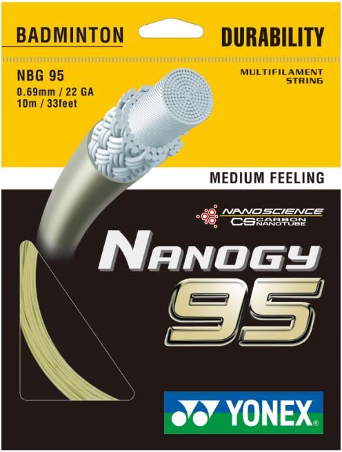 badminton string yonex nanogy 95 10m gold