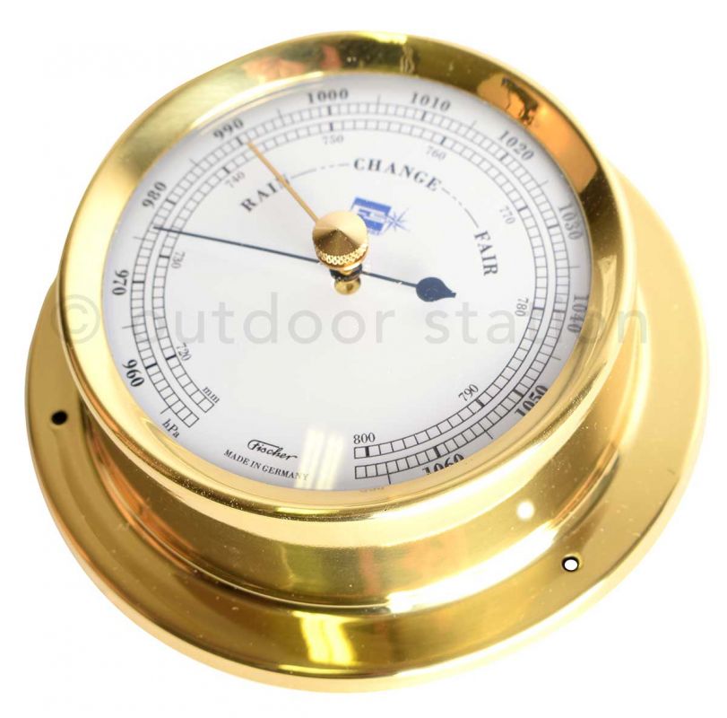 Brass barometer