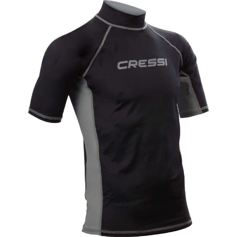 Cressi rash guard for men - short sleeve black M