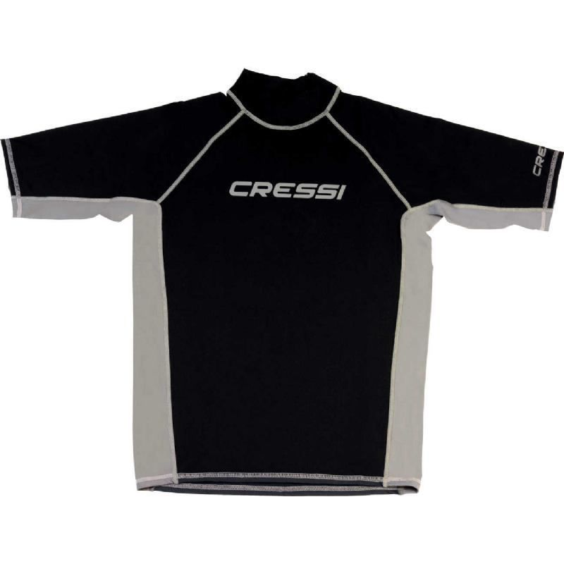 Cressi rash guard for men - short sleeve black M