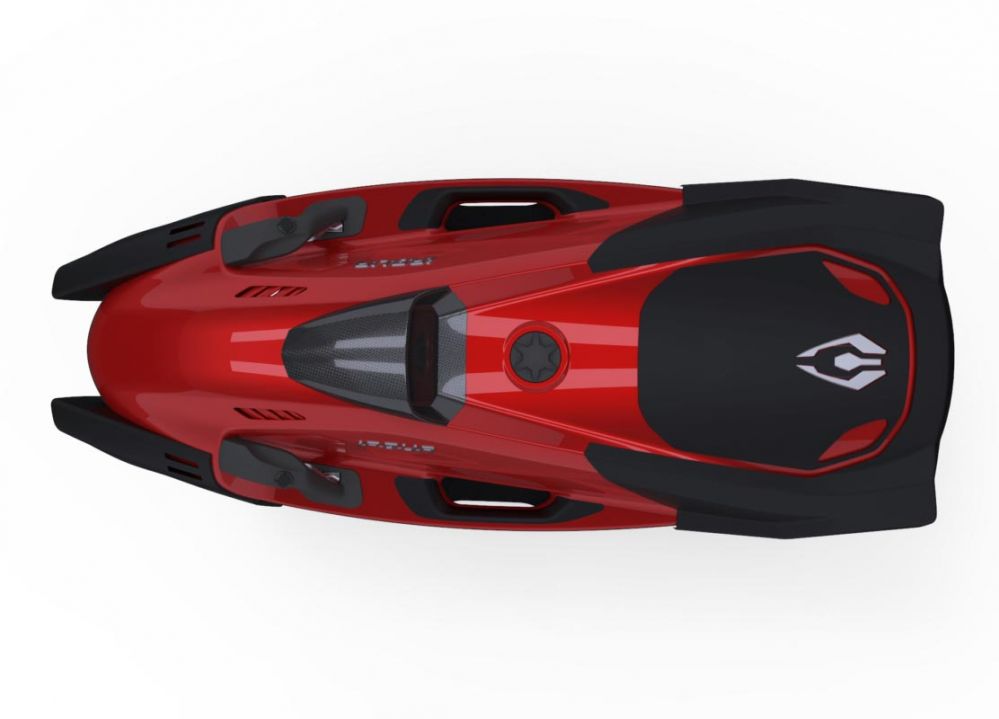 iAqua Sea Scooter SeaDart MAX Portside red