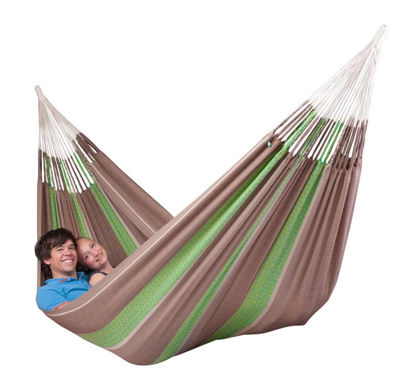 La Siesta bio cotton hammock Flora Kingsize chocolate