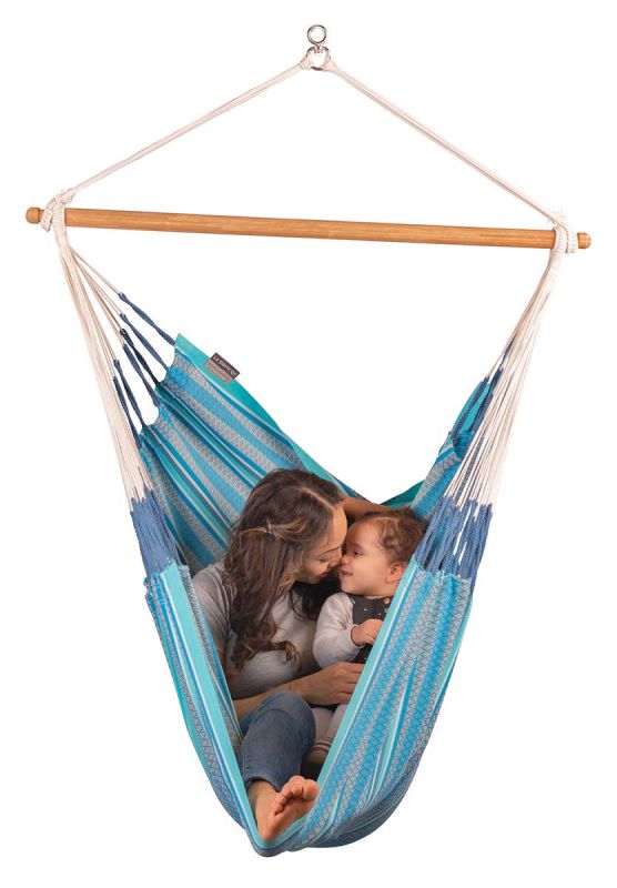 La Siesta hammock chair Habana Kingsize azure