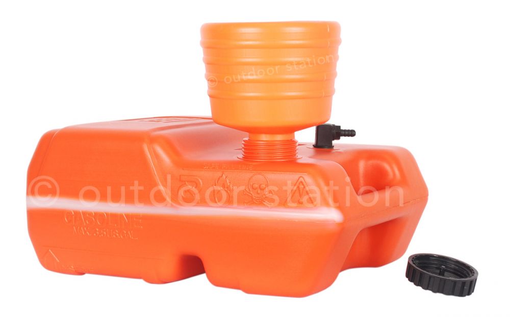 pvc funnel for petrol and fuel 15cm orange