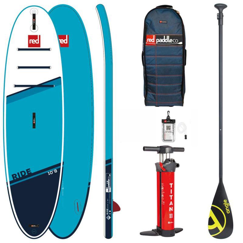 red paddle co sup board 108 ride angle hybrid carbon paddle