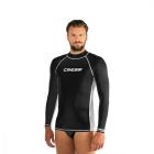 Cressi rash guard for men black - long sleeve M