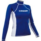 Cressi rash guard for women - long sleeve blue S