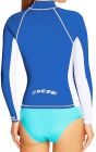 Cressi rash guard for women - long sleeve blue S